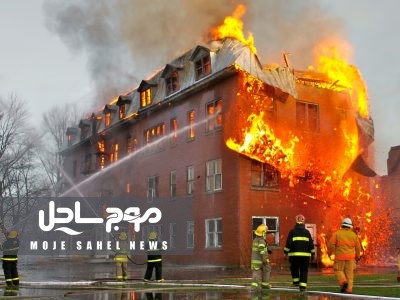 هفت مصدوم در پی آتش سوزی بازار قدیم قشم