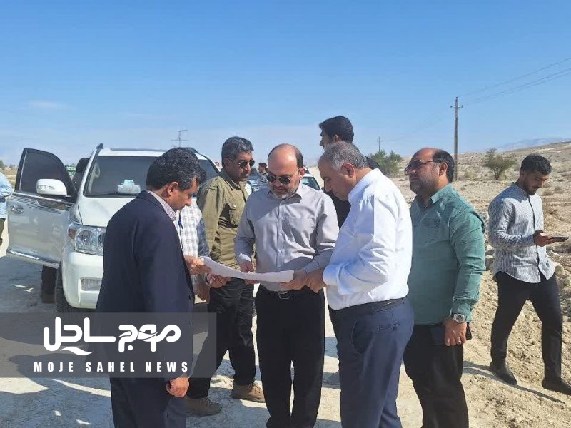 بازدید استاندار هرمزگان از پروژه های عمرانی بخش جناح