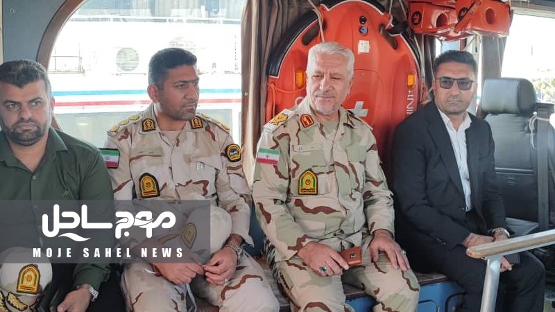 سومین بازدید رئیس دادگستری هرمزگان از پهنه دریایی آلوده به قاچاق سوخت