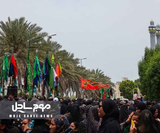 دسته های عزاداری امام نخست شیعیان در قشم به راه افتاد