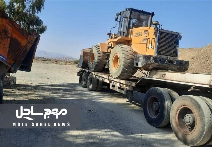 لودر ۴۰ میلیاردی قاچاق در توقیف پلیس هرمزگان