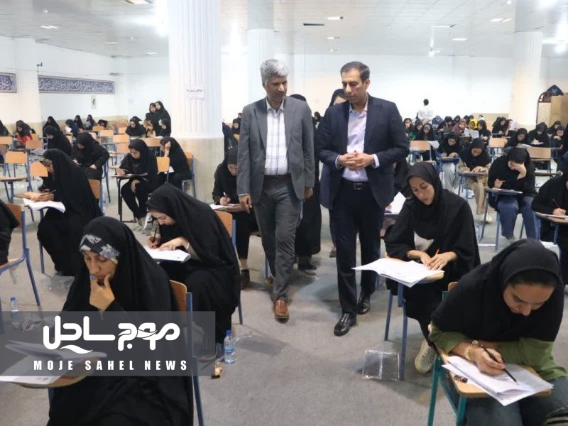 بازدید سرپرست معاونت توسعه مدیریت و منابع استانداری هرمزگان از حوزه‌های آزمون استخدامی دبیری و آموزگاری