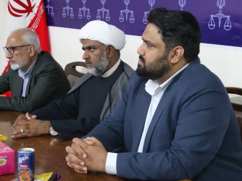 مراسم تودیع و معارفه رئیس دادگستری بخش رودخانه استان هرمزگان برگزار شد