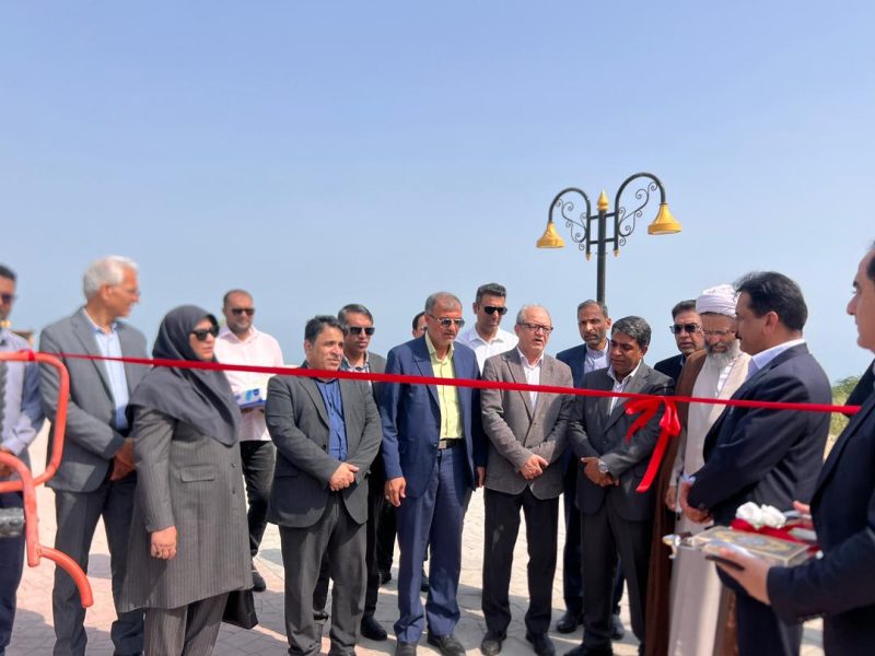 پارک خطی لاله قشم با حضور مسئولان استانی و شهرستانی به بهره‌برداری رسید