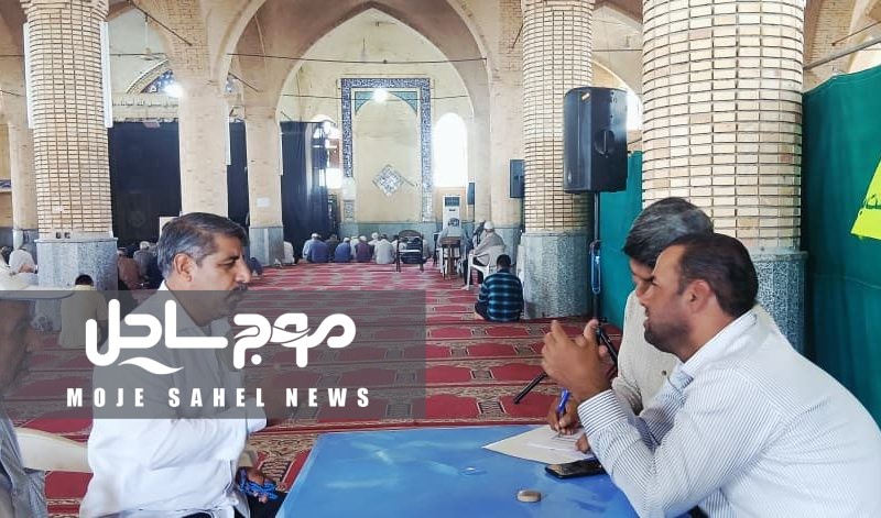 برپایی میز خدمت مدیریت جهاد کشاورزی در نماز جمعه شهرستان میناب