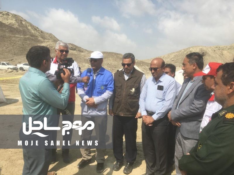 مانور سونامی در شهر جاسک برگزار شد