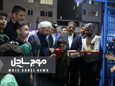 فجر خدمت؛ بهار شهر به زمین ورزشی گمبرون رسید